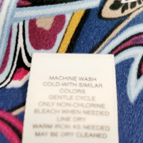 CHICO'S Paisley Smocked Mock-Neck Top Blouse Woman's Size XL (3) - Picture 11 of 12